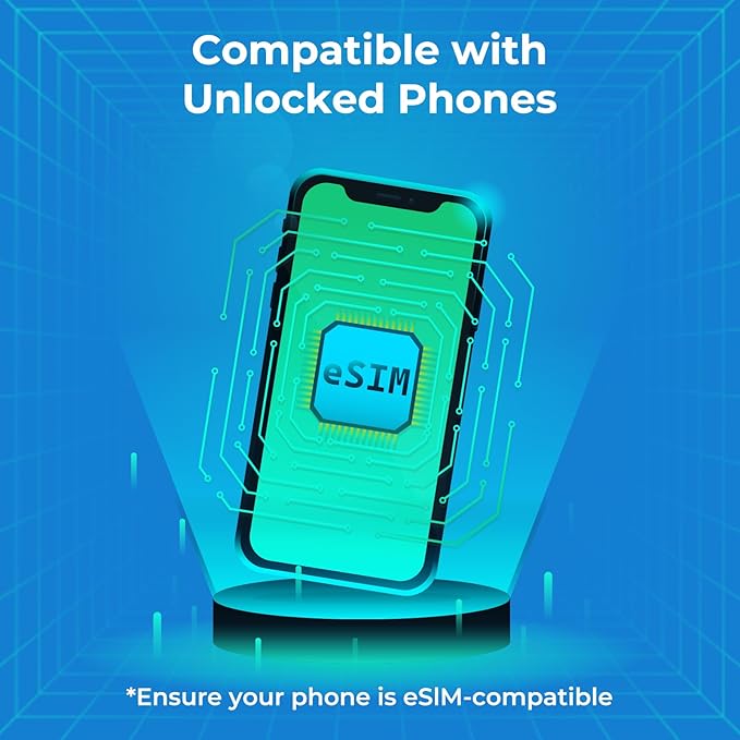 Europe eSIM, 15GB for 30 Days - 5G/4G High-Speed Network Prepaid eSIM in Europe and USA-34 Countries, QR Code Activation, Data ONLY, No Voice/SMS