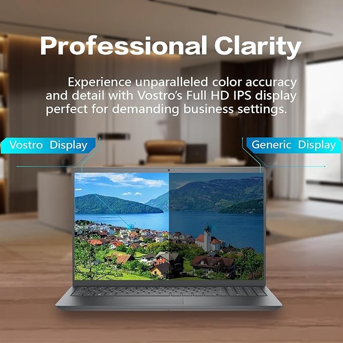 Dell Vostro Business Laptop -15.6" FHD - Intel Core i3-1215U - 32GB RAM - 2TB SSD - Wi-Fi 6 - Long Battery Life - Ethernet Port - SD Card Reader - Immersive Narrow-Bezel Display - Windows 11 Pro