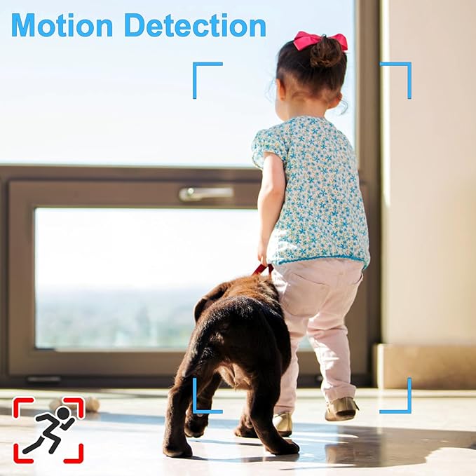 64GB Home Security Camera, 1080P Surveillance Camera, Indoor Camera with 10000mAh Battery, Night Vision, Motion Detection