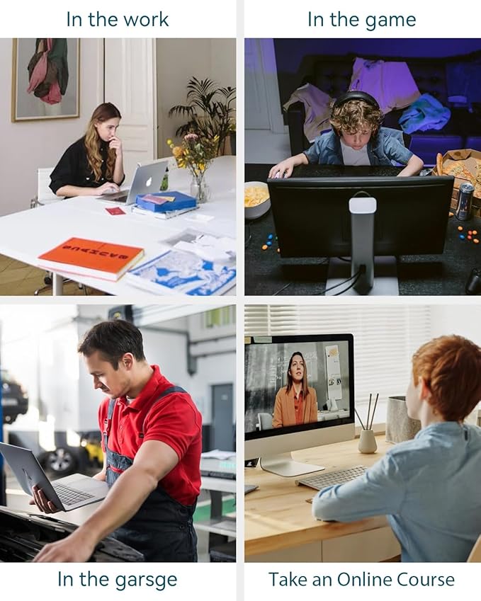 1200Mbps Dual - Band WiFi Extender Signal Booster, WiFi Extender with 4 Antennas, WiFi Booster Covers Up to 12880 Sq.ft & 105 Devices, WiFi Repeater with Wall - Plug Signal Booster for Home