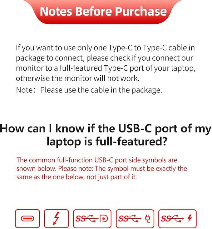 Dual Laptop Screen Extender, 14" 1080P IPS Portable Triple Monitor for 14-16.5" Laptops with USB-C Port, Plug and Play, Attachment Screen for Windows/Mac/Android/Switch/PS5/Xbox