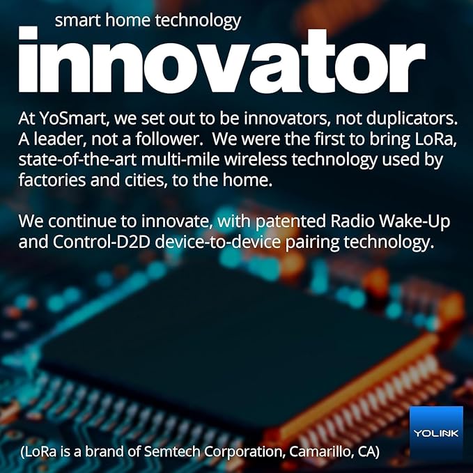 YoLink Water Leak Starter Kit: Hub + 6 Leak Sensor 4 (105 dB Siren), LoRa Long-Range, App/SMS/Email Alerts, D2D Offline, 2 AAA Up to 5-Year Battery, Works with Alexa/IFTTT/Home Assistant