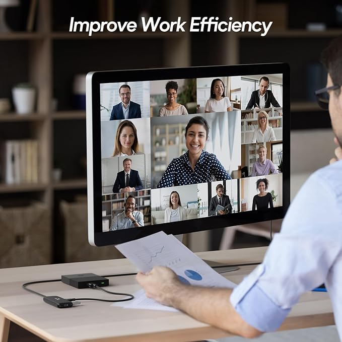 Qeefun USB C Hub 10Gbps, 4 Ports USB-C 3.2 Data Splitter, USB 3.2 Gen 2 Adapter with 100W Power Charging Port, USBC Extender for iPad Pro, iPhone 15, MacBook Air/Pro M2 M1, PC, Laptops and More