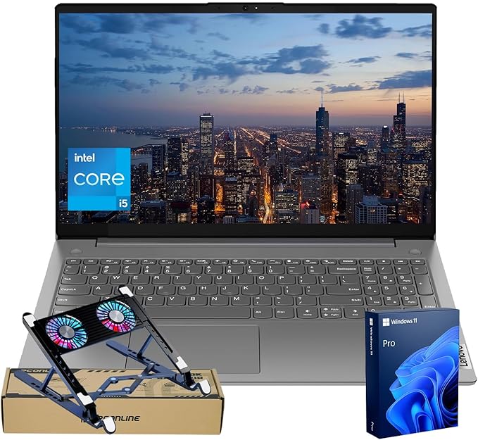 Lenovo V15 Business Laptop, 15.6” 1080p Full HD Display, Octa-Core Intel Core i5-13420H (Beat AMD Ryzen 7 7730U), 40GB RAM, 2TB SSD, Windows 11 Pro, Grey, PCO Laptop Cooler