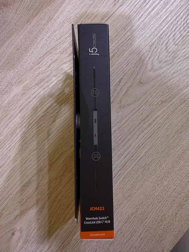 j5create iPad/iPhone to Windows Collaboration Sharing Hub, Use iPad as a Second Display for Windows Laptop, Transfer Files Between iPhone and Win PC, Wormhole Switch CrossLink (JCH422)