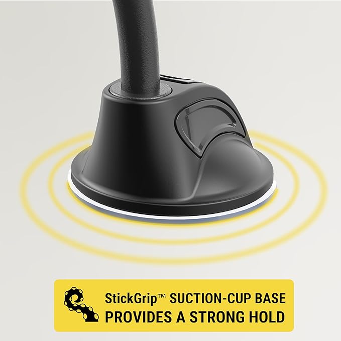 Scosche MXWDL Magnetic Cell Phone Holders for Your Car Dash/Windshield, Suction Cup Phone Holder Car Mount with Extra Strong Magnet, Thick Metal Plate Compatible with iPhone, Samsung and More, 2 Pack