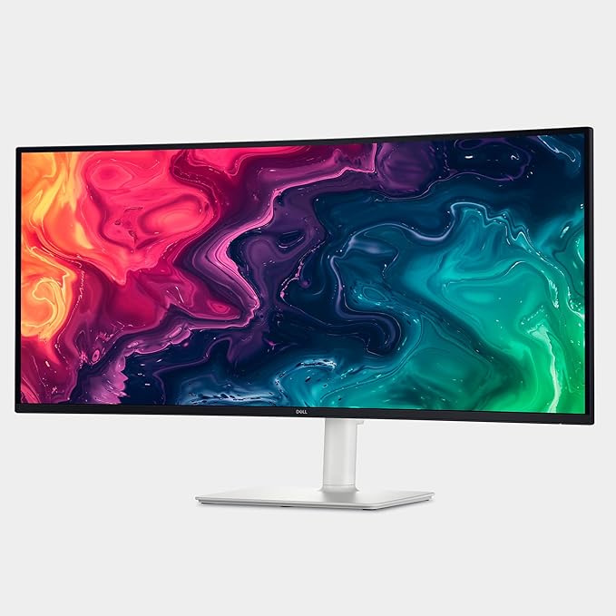Dell 34 Plus USB-C Curved Monitor - S3425DW - 34-inch (3440 x 1440) up to 120 Hz 21:9 Display, VA Panel, AMD FreeSync Premium, 99% sRGB, 95% DCI-P3, Integrated Speakers, 3000:1 Contrast Ratio