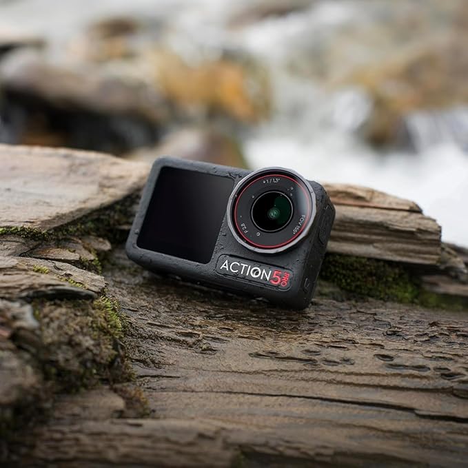 DJI Osmo Action 5 Pro Standard Combo,with 58 Piece Accessory Kit and 2 Extra Batteries + 64GB Card - Waterproof Action Camera with 1/1.3" Sensor, 4K/120fps Video, Action Camera 4K Ideal for Sports