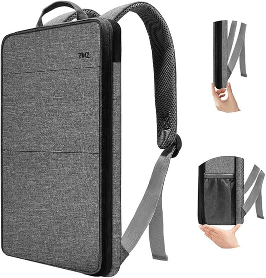 ZINZ Slim & Expandable Laptop Backpack 15 15.6 16 Inch Sleeve with USB Port, Spill-Resistant Notebooks Bag Case for Most 14-16 Inch MacBooks Surface-Books Dell HP Lenovo Asus Computers,G01BK02