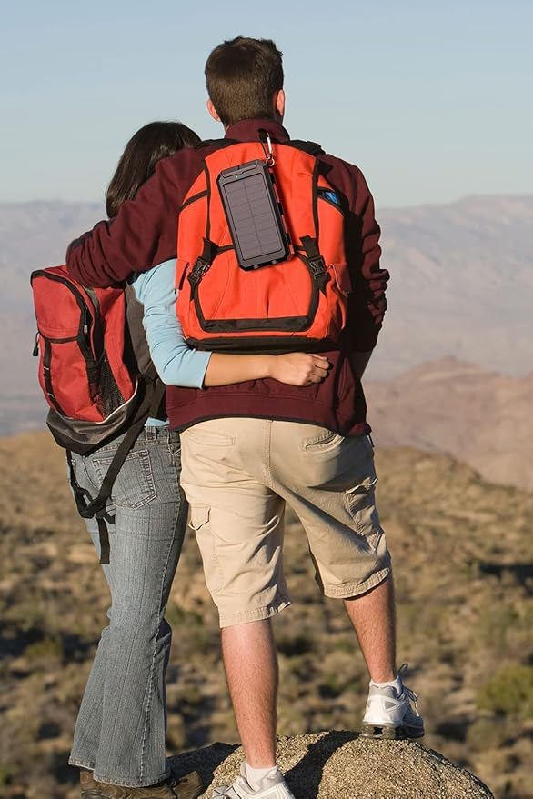 Power Bank,Solar Charger,36800mAh 5V3.1A QC 3.0 Dual 2 USB Port Built-in Powerful Flashlight IPX7 Waterproof Dustproof Shockproof(Orange)