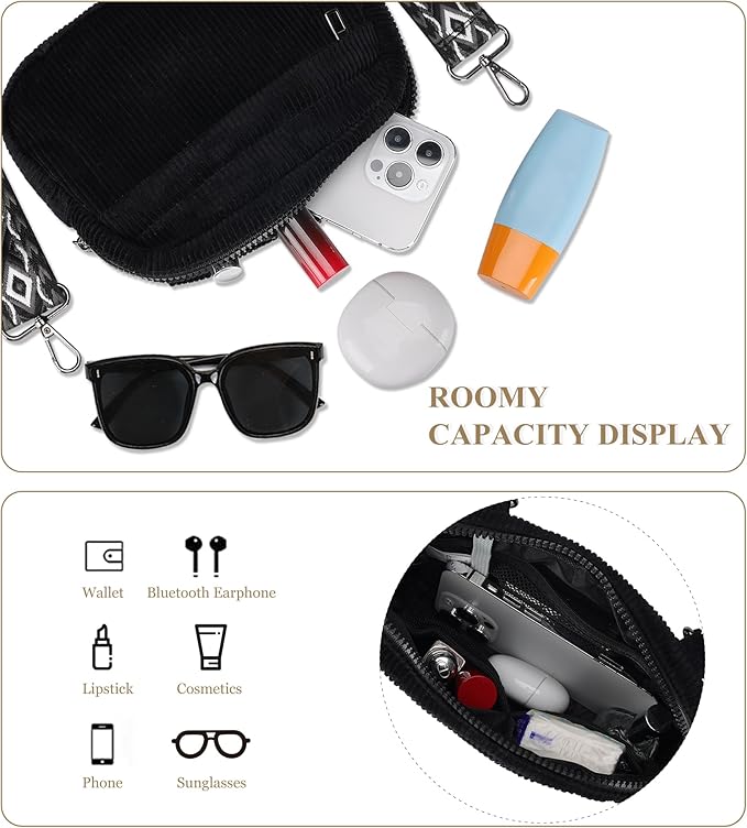 MAXTOP Small Crossbody Bags for Women Belt Bag Fanny Pack with Adjustable Strap