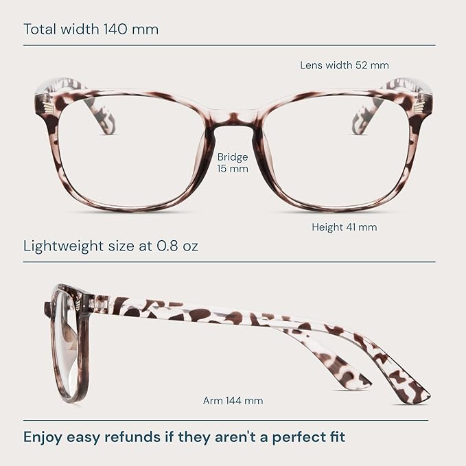 Gaoye Blue Light Glasses for Computer & Gaming - Anti UV Ray Lenses, Scratch-Resistant & Comfort Fit