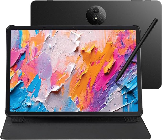 TCL NXTPAPER 11 Plus Android Tablet, 11.5" 120Hz 2.2K Drawing Pad & Digital Notebook, Stylus & Flip Case Included, NXTPAPER 4.0 Display, AI Tools, 8+8GB RAM, 256GB Storage, 8000mAh Battery, Onyx Black