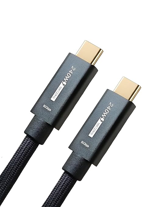 USB C Cable 4ft Thunderbolt 5/4 Supported, 80Gbps Data Transfer, 240W Fast Charging, Up to 120Gbps Bandwidth, Compatible with 8K/4K Display,for iPhone 17/16/15 Pro Max Plus, MacBook