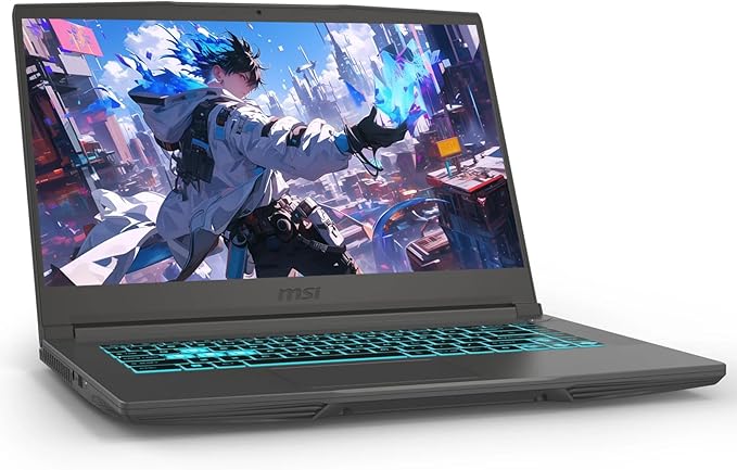 msi Thin A15 15.6" 144Hz FHD IPS Gaming Laptop, AMD 6-core Ryzen 5 7535HS, 16GB DDR5, 512GB SSD, NVIDIA GeForce RTX 4050, Backlit Keyboard, WiFi 6E, Windows 11 Home, Black, EAT Laptop Foldable Stand
