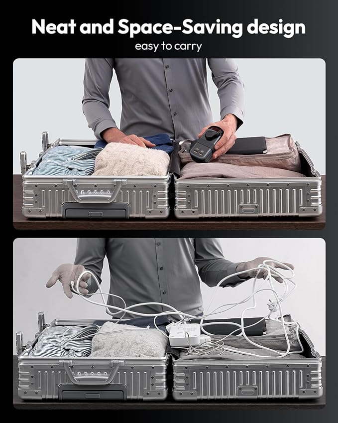 NTONPOWER GAN Ultra 65W USB Fast Charging Station, 7 in 1 Travel Power Strip with 3 Outlets 4 USB (2 USB C), Extension Cord 4ft, Travel Essentials, Cruise Power Strip Compatible with MacBook, iPhone