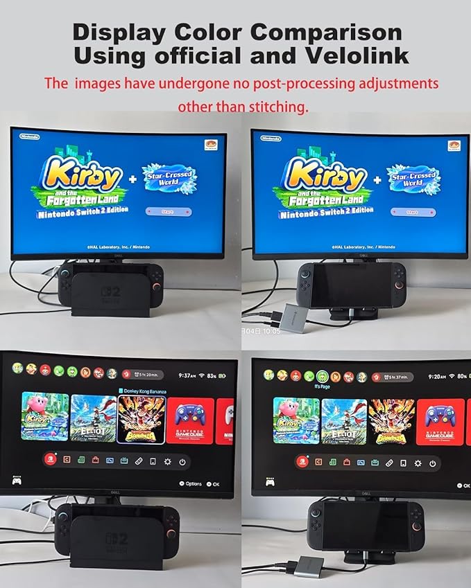 Switch 2 Dock for Nintendo Switch 2 Docking Station Switch 2 Portable TV Dock USB c to hdmi Compatible with Switch1/ Switch 2, USB C Hub Compatible with MacBook,Laptops, (Black)