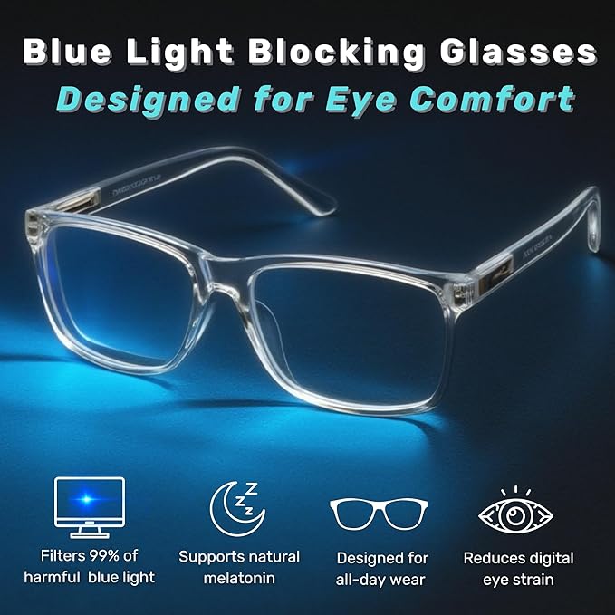 Blue Light Blocking Glasses For Men/Women Anti-Fatigue Computer Monitor Gaming Glasses Reduce Eye Strain Game Glasses