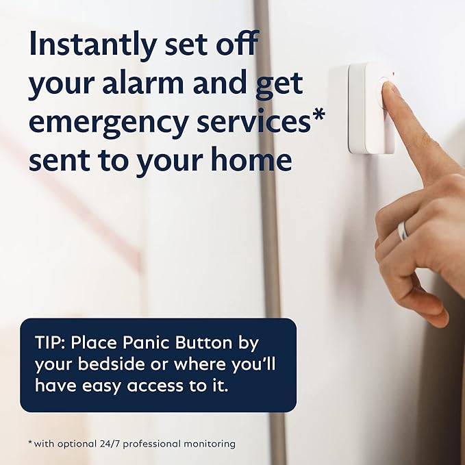 SimpliSafe 8 Piece Wireless Home Security System - Optional 24/7 Professional Monitoring - No Contract - Compatible with Alexa and Google Assistant , White