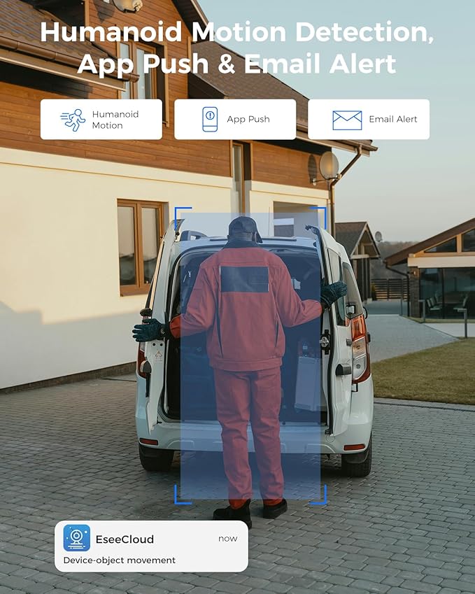 [16CH Expandable] Hiseeu Home Security System, 2.4G/5G Wireless WiFi Pro, 4K NVR with 12" LCD Monitor, 5MP Corded Electric Powered Outdoor Bullet Cameras, 24/7 Recording, 3TB HDD, Night Vision, IP65