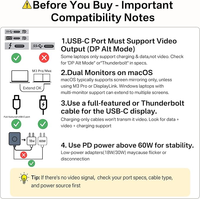 ACASIS USB C Splitter with 4K@60Hz Video Output, USB C Hub 10Gbps with 1xHDMI, 1xUSB C Video Output for Portable Monitor, 3xUSB C 10Gbps,100W PD, Multiport Adapter Splitter for Dell/HP/Mac Pro/Samsung