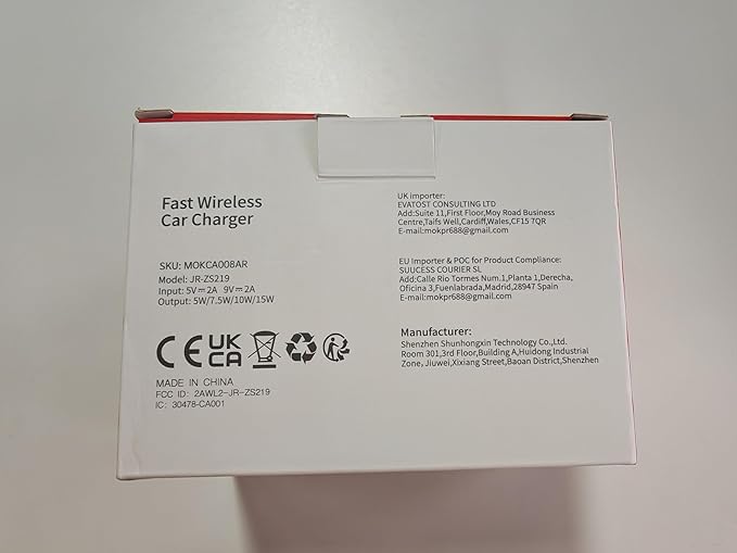 Wireless Car Charger, MOKPR 15W Fast Charging Auto-Clamping Car Charger Phone Mount Air Vent Cell Phone Holder Compatible iPhone 16/15/14/13/13 Pro/12 pro/12/11, Samsung Galaxy S23/S22/S21/S20, etc