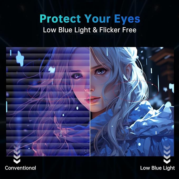 KTC 27'' 2K 170Hz Gaming Monitor - Fast IPS 1ms GTG Pc Monitor with FreeSync G-Sync, HDMI/DP/USB Ports, Height/Tilt/Swivel/Pivot Adjust, 131% sRGB and 97% DCI-P3 Color Gamut for Vertical Monitor