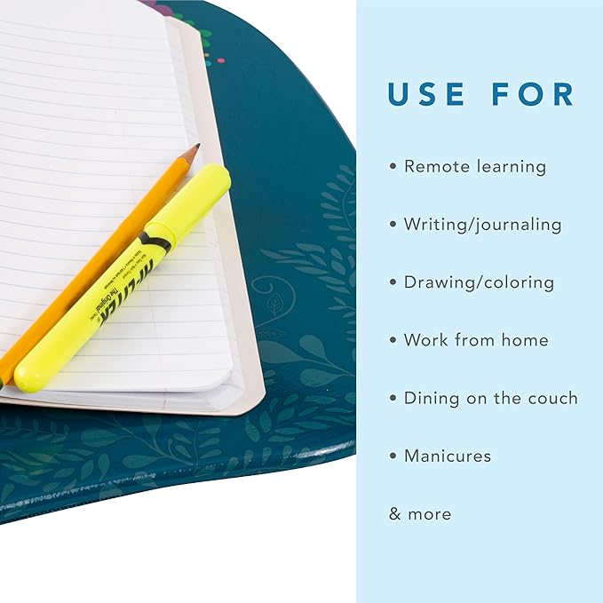 LAPGEAR MyStyle Portable Lap Desk with Cushion - Big Ideas - Fits up to 15.6 Inch Laptops - Style No. 45311