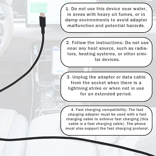 Metal Braided USB C to USB Type C Cable, 9.84FT/3M 60W PD Cat & Dog Chew Proof Charger Cord Fast Charger Cable Compatible with iPhone15/16/17 Huawei Samsung Xiaomi