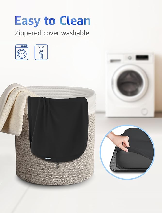 Lap Desk - Portable Laptop Stand & Stand, Fits Up to 17.3 in, Washable Cushion, Built-in Phone Holder & Mouse Pad - Gaming, Eating, Writing, Working on Bed, Couch,Floor - L.DOCTOR(Large, Black)