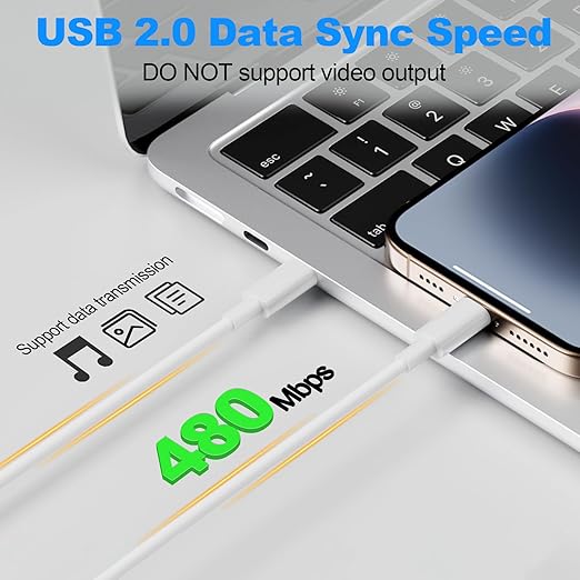 Long USB C Cable 3 Pack(6FT/6FT/10FT),USBC to USBC Fast Charging Cable,60W USB Type C Cables for iPhone 17 16 15 Pro/Plus/Pro Max,MacBook Pro,iPad Pro Air,Samsung S24/S24 Ultra