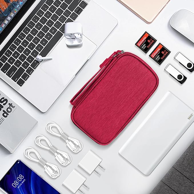 Skycase Electronic Organizer Travel Case - Waterproof Travel Cord Pouches for Organization, Cable Organizer, All-in-One Double Layers Storage Bag for Accessories, Charger, Cable