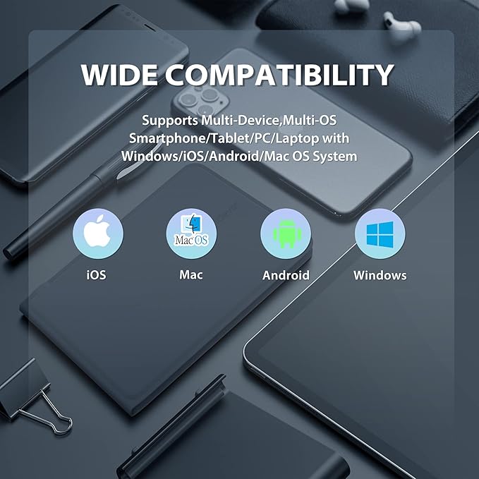 iClever Folding Keyboard, BK06 Foldable Bluetooth Keyboard with PU Leather Cover, Ergonomic Design, Tri-Device Connection, USB-C Charge – Portable Travel for iPhone, iPad, Tablet, Laptop