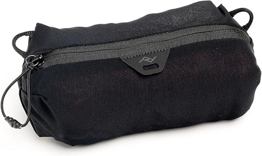 Peak Design Ultralight Mesh Packing Cube, Black, Stretchy Mesh Luggage Cube with Strap Attachment Points and Luggage Pass Throughs, Zipper Opening, Travel Organizer for Men and Women, Size XXS