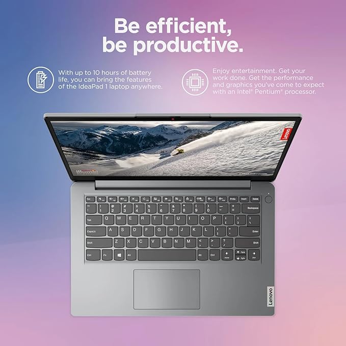 Lenovo IdeaPad 14" Laptop Computer 2025, 36GB RAM, 1.6TB Storage (1TB SSD +128GB eMMC +500GB Ext), Intel Core Processor, UHD Graphics, Long Battery WiFi-6, MarxsolAccessory, 1-Yr Office 365, Win 11