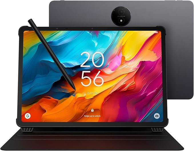 TCL NXTPAPER 14 Android Tablet, 14.3" Paper-Like Display Drawing Pad & Digital Notebook with 4096-Level Stylus & Flip Case, 8+8GB RAM, 256GB Storage, 10000mAh Battery, Multi-Window, Gray