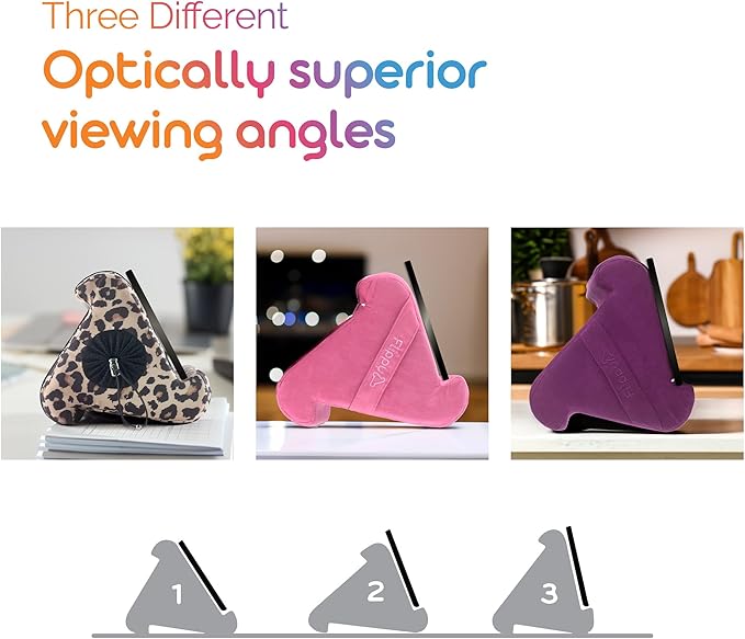 Flippy Tablet Pillow Stand - Cushion Tablet Stand & Holder, Bed Support for Lap and Desk, Compatible with Phone & Book Reading: Kindle, iPad Pro, iPhone & Samsung - Orchid You Not