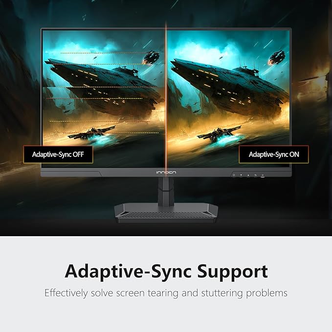 INNOCN 24.5" Gaming Monitor 1440p 240Hz QHD 2K PC Desktop Gaming Fast IPS HDMI 2.1 Display, DisplayPort, 1ms, Built-in Speaker, 25G2S