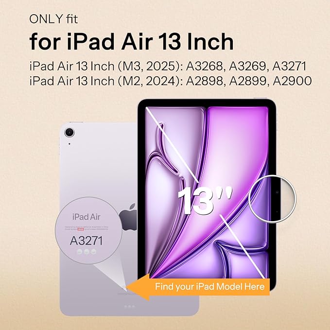 SPARIN Paper Glass Screen Protector for iPad Air 13 Inch M3 2025 & M2 2024 (7th/6th Generation), 2 Pack Tempered Glass with Easy Alignment Tool, Matte Anti-Glare, Write Like on Paper, Apple Pencil Support