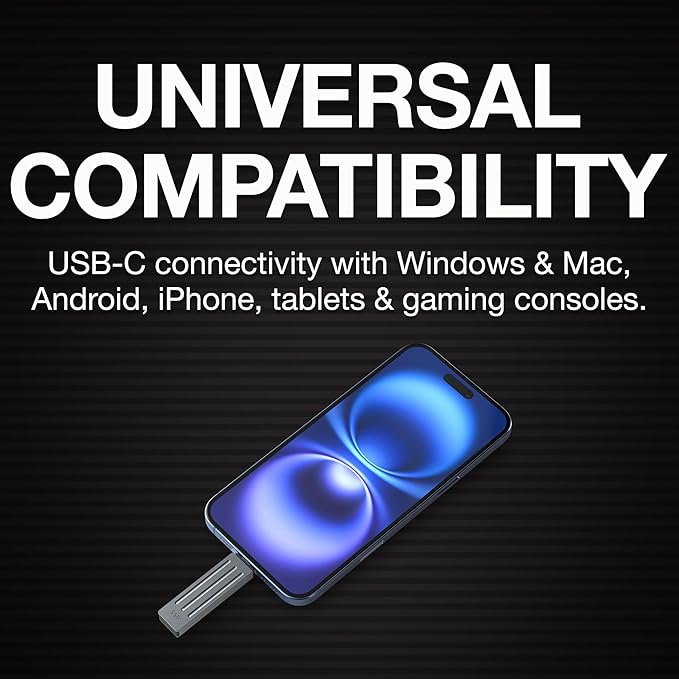 Seagate Ultra Compact 2TB, Portable SSD, 1000MB/s, USB-C, USB 3.2 Gen2, IP54 Water Dust and 3m Drop Resistant, Windows/Mac/iPhone/iPad/Android Phone/Tablet/PS4/PS5/Xbox Compatibility (STMX2000400)