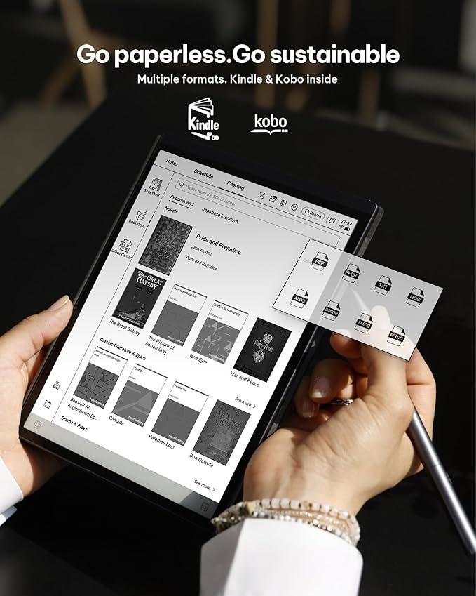 iFLYTEK AINOTE Air 2 AI Paper Tablet Writing Tablet, 8.2-inch Digital Notebook with Pen, Voice-to-Text Transcription, Multi-Languages Chatgpt Support