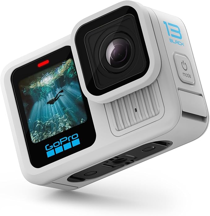GoPro Limited Edition HERO13 Black in Polar White - Waterproof Action Camera with 5.3K60 Video, 27MP Photo