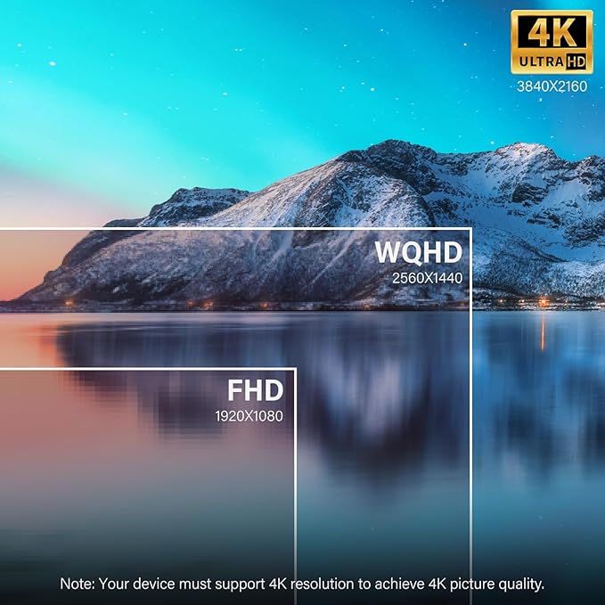 InnoView 23.8" 4K Dual Mnonitor Built-in Speakers UHD 3840x2160 Dual Screen Monitor 100% sRGB 315°Adjustable Foldable Monitor for Laptop MacBook Windows with DP Type-C HDMI (No Driver Needed)