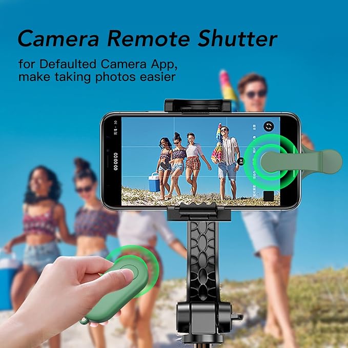 Remote Control Page Turner for Kindle Paperwhite Oasis Kobo eReaders,Kindle Clicker Page Turner Accessories for iPhone,iPad, Android Tablets Reading Novels,Camera Video Record&Shutter Selfie (Green)