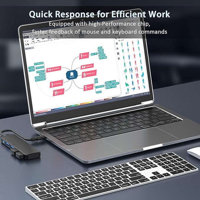 USB 3.0 Hub, VIENON 4-Port USB Hub USB Splitter USB Expander for Laptop, Xbox, Flash Drive, HDD, Console, Printer, Camera,Keyborad, Mouse(Not for Charging)