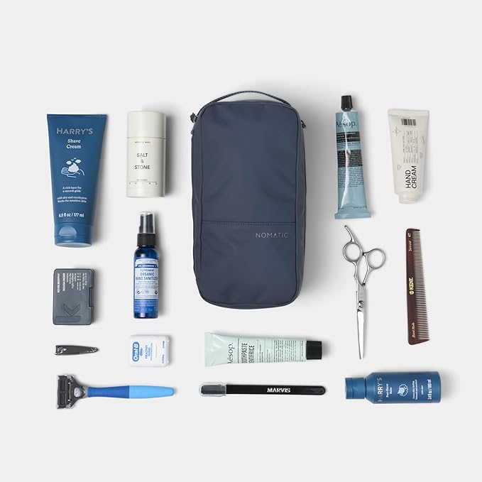 NOMATIC Toiletry Bag for Trips - Great for Travel Size Toiletries - Travel Essentials Wash Bag - Travel Makeup Bag