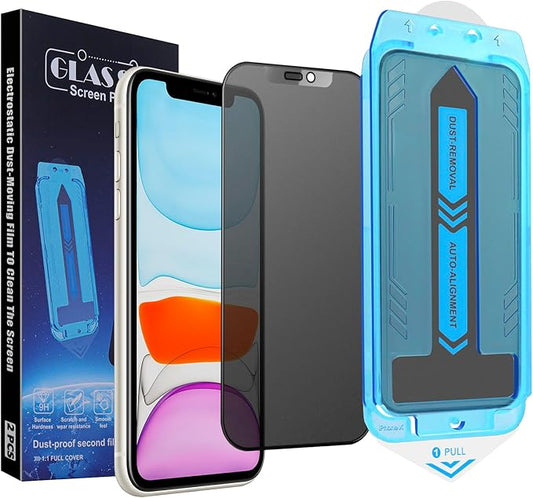 2-Pack Matte Privacy Screen Protector for iPhone X/iPhone XS/iPhone 11 Pro, Anti-Glare Display Filter, No Bubbles, High Definition Clear, Easy Installation