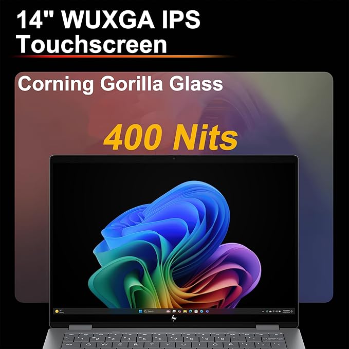 HP OmniBook X Flip 2-in-1 Laptop 14" WUXGA IPS Touch (400nits) AMD 6-core Ryzen AI 5 340 (Up to 50 Tops) 16GB RAM 512GB SSD for Creator Designer Business Professional Win11 ICP Hub/Copilot+ AI PC
