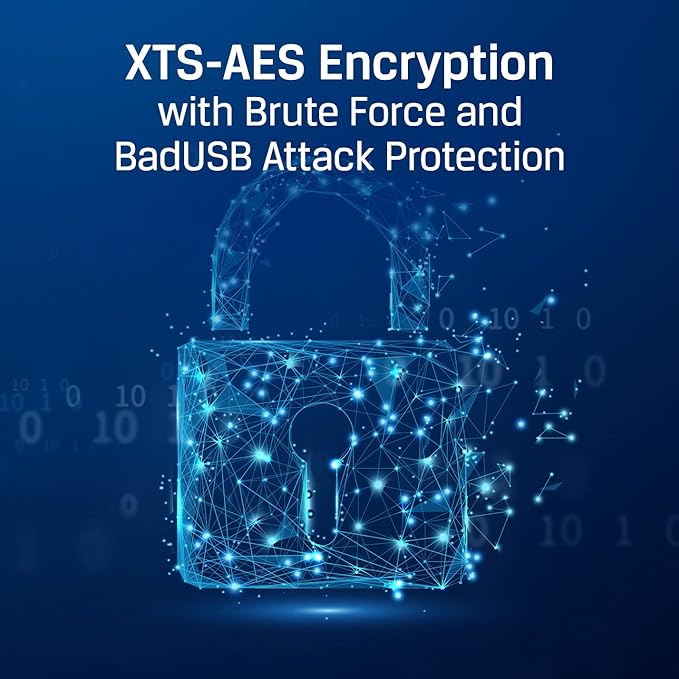 Kingston Ironkey Locker+ 50 128GB Encrypted USB Flash Drive | USB 3.2 Gen 1 | XTS-AES Protection | Multi-Password Security Options | Automatic Cloud Backup | Metal Casing | IKLP50/128GB