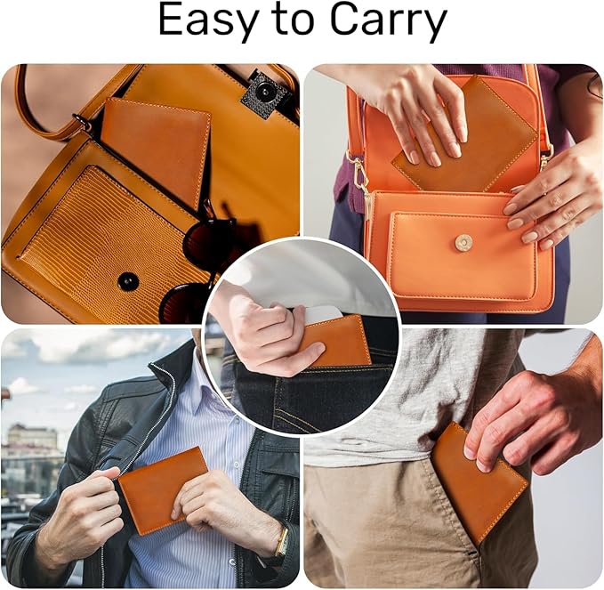 HIFA Personalized Leather Passport Holder, Handmade Passport Cover with Card and Ticket Slot - Genuine Leather, Elegant Design, Easy Access - Passport Case, Passport Wallet, Passport Holder